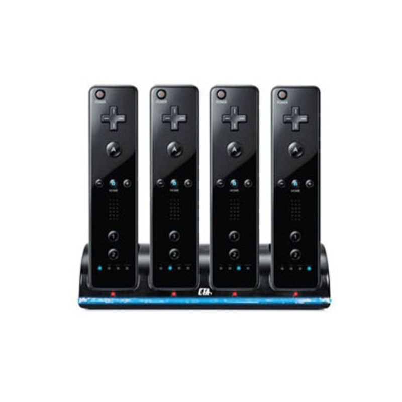 Carregador de controle Wii com 4 baterias 2800 mAh - dock