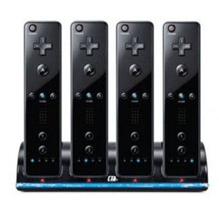 Carregador de controle Wii com 4 baterias 2800 mAh - dock