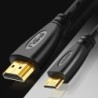 Mini cabo HDMI para HDMI - 1080P - alta velocidade - conector banhado a ouro