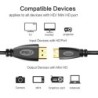 Mini cabo HDMI para HDMI - 1080P - alta velocidade - conector banhado a ouro