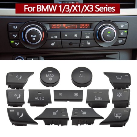 Botões do painel do carro - ar condicionado - controle de ventilação - botão AC - para BMW 1 3 X1 X3