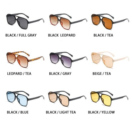 Óculos de sol vintage da moda - grandes - estilo piloto - UV400