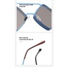 Geometric sunglasses - steampunk style - metal hollow-out frame - UV400 - unisexSunglasses