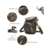 Multifunctional leather bag - shoulder strap - waist buckleBags
