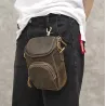Multifunctional leather bag - shoulder strap - waist buckleBags