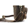 Multifunctional leather bag - shoulder strap - waist buckleBags