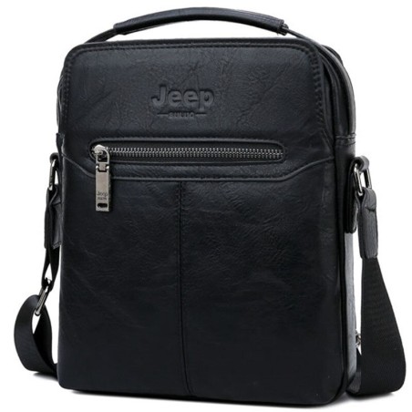 JEEP BULUO - bolsa de ombro de couro masculina - com carteira