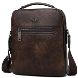 JEEP BULUO - bolsa de ombro de couro masculina - com carteira