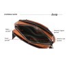 JEEP BULUO - bolsa de ombro de couro masculina - com carteira
