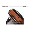 JEEP BULUO - bolsa de ombro de couro masculina - com carteira