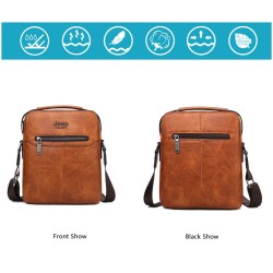 JEEP BULUO - bolsa de ombro de couro masculina - com carteira