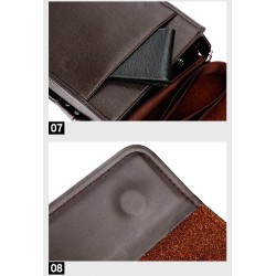 Bolsa de ombro vintage - pasta de couro