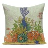 Capa de almofada decorativa - oceano / vida marinha / coral - 40 cm * 40 cm - 45 cm - 45 cm