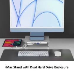 MC35 - docking station - USB-C HUB - suporte para monitor iMac - com compartimento de HDD duplo