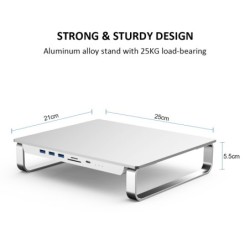 MC35 - docking station - USB-C HUB - suporte para monitor iMac - com compartimento de HDD duplo