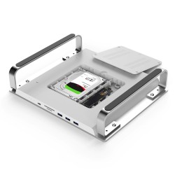 MC35 - docking station - USB-C HUB - suporte para monitor iMac - com compartimento de HDD duplo