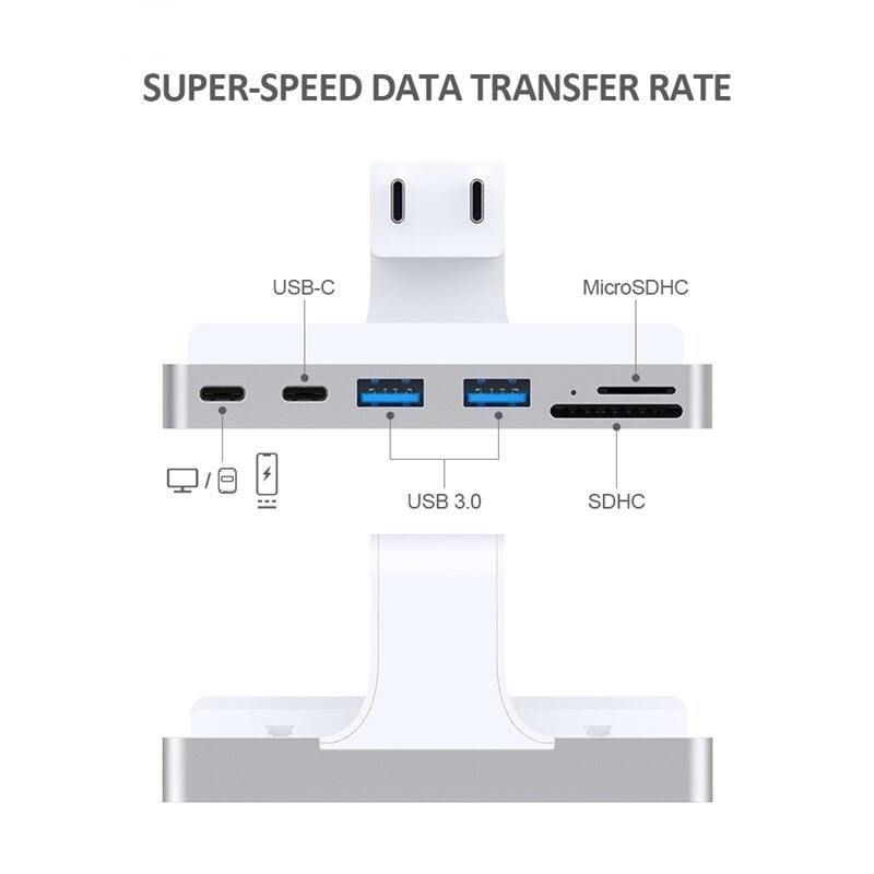 USB-C HUB - docking station - with 4K 60Hz HDMI USB 3.0 card reader - for iMacHubs