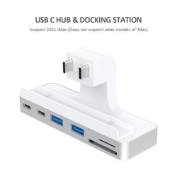 USB-C HUB - docking station - with 4K 60Hz HDMI USB 3.0 card reader - for iMacHubs