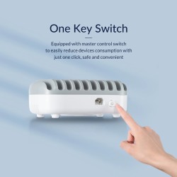 ORICO - carregador USB de 10 portas - docking station - com suporte - 120W 5V2.4A*10