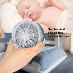Lâmpada exterminadora de mosquitos - com ventosas - movida a energia solar - interna / externa
