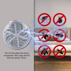 Lâmpada exterminadora de mosquitos - com ventosas - movida a energia solar - interna / externa
