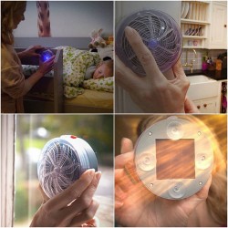 Lâmpada exterminadora de mosquitos - com ventosas - movida a energia solar - interna / externa