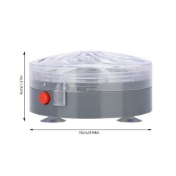 Lâmpada exterminadora de mosquitos - com ventosas - movida a energia solar - interna / externa