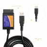 OBDII OBD2 auto code reading via USB - read error message - diagnosis - ELM327 ELM 327Diagnosis