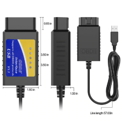 OBDII OBD2 auto code reading via USB - read error message - diagnosis - ELM327 ELM 327Diagnosis