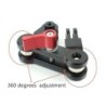 Braço de alumínio - suporte para capacete - ajuste de 360 graus - para GoPro