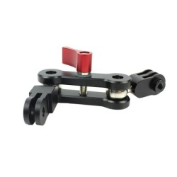 Braço de alumínio - suporte para capacete - ajuste de 360 graus - para GoPro