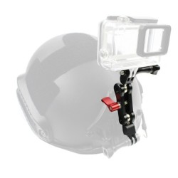 Braço de alumínio - suporte para capacete - ajuste de 360 graus - para GoPro