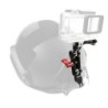 Braço de alumínio - suporte para capacete - ajuste de 360 graus - para GoPro