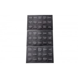 Waterproof switch panel with LED and fuses - 8-channels - for car - boat - camperSwitches