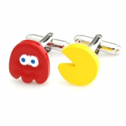 Abotoaduras de design inovador - vermelho - amarelo