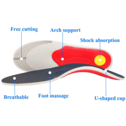 Orthopedic shoe insole - arch support - cushion padFeet