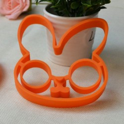 Moldador de ovo de silicone - panqueca - formato de coelho