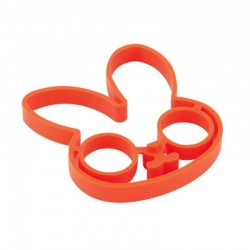 Moldador de ovo de silicone - panqueca - formato de coelho