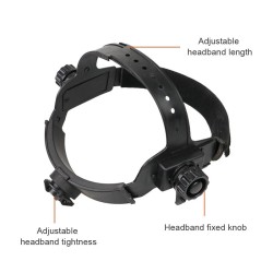 Capacete de soldagem com escurecimento automático - ajustável - preto