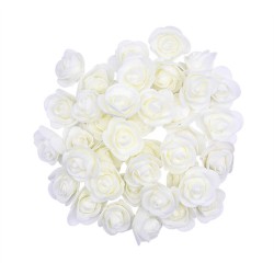 Rosas artificiais - feitas de espuma - para decoração - 3 cm