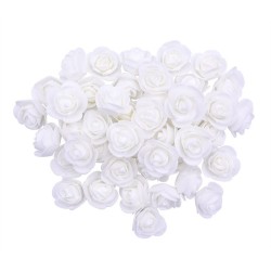 Rosas artificiais - feitas de espuma - para decoração - 3 cm