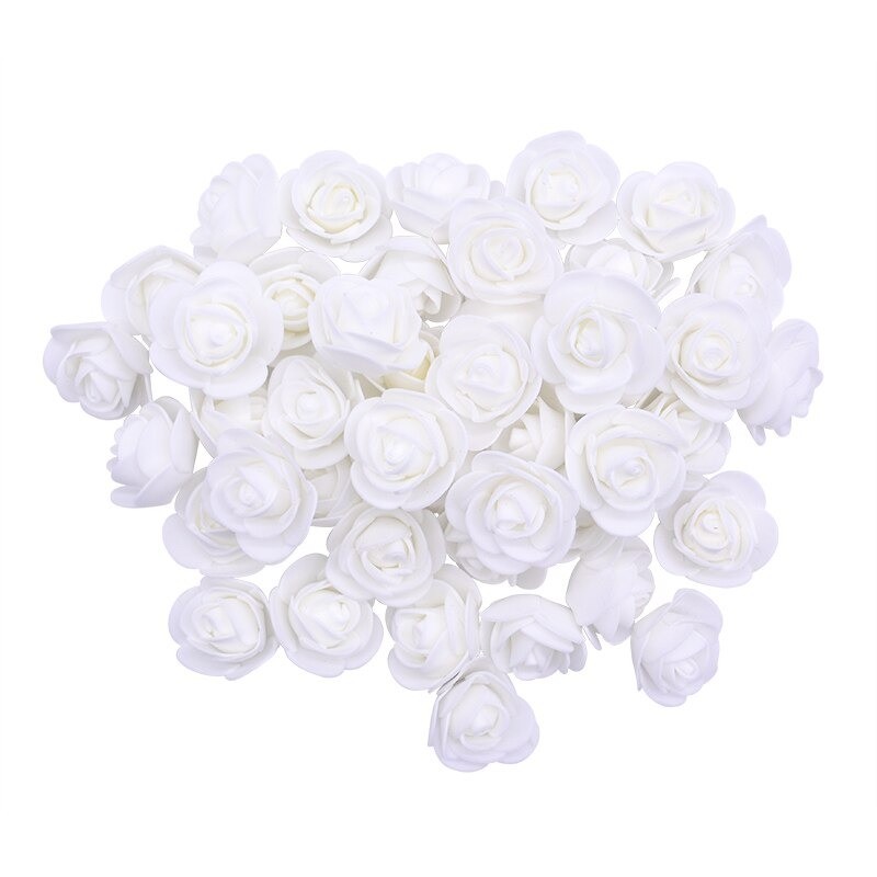 Rosas artificiais - feitas de espuma - para decoração - 3 cm