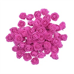 Rosas artificiais - feitas de espuma - para decoração - 3 cm