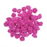 Rosas artificiais - feitas de espuma - para decoração - 3 cm