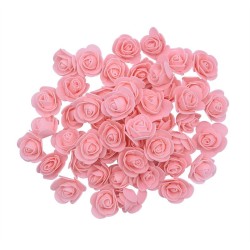 Rosas artificiais - feitas de espuma - para decoração - 3 cm