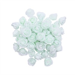Rosas artificiais - feitas de espuma - para decoração - 3 cm