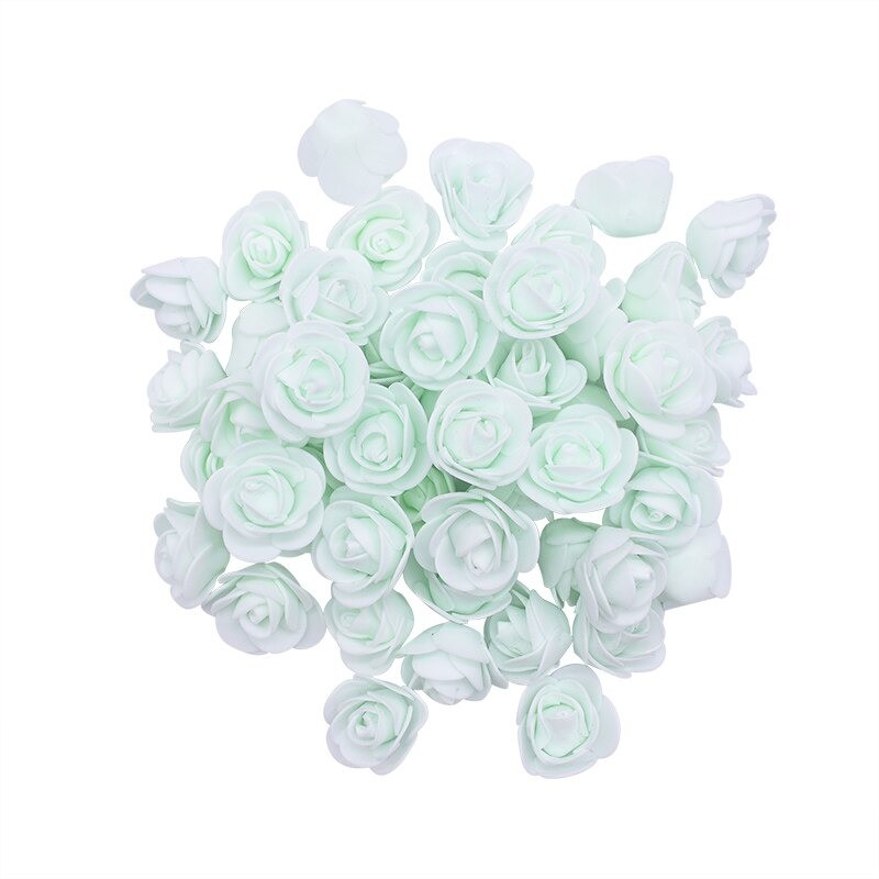 Rosas artificiais - feitas de espuma - para decoração - 3 cm