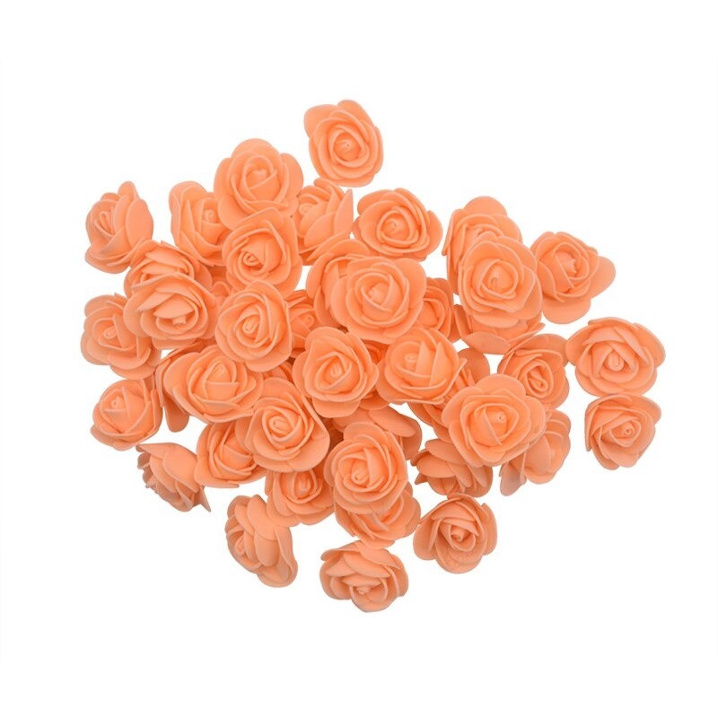 Rosas artificiais - feitas de espuma - para decoração - 3 cm