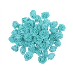 Rosas artificiais - feitas de espuma - para decoração - 3 cm
