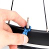 Bocal de ar para pneus de bicicleta - núcleo de válvula presta - parafuso de porca com chave de instalação